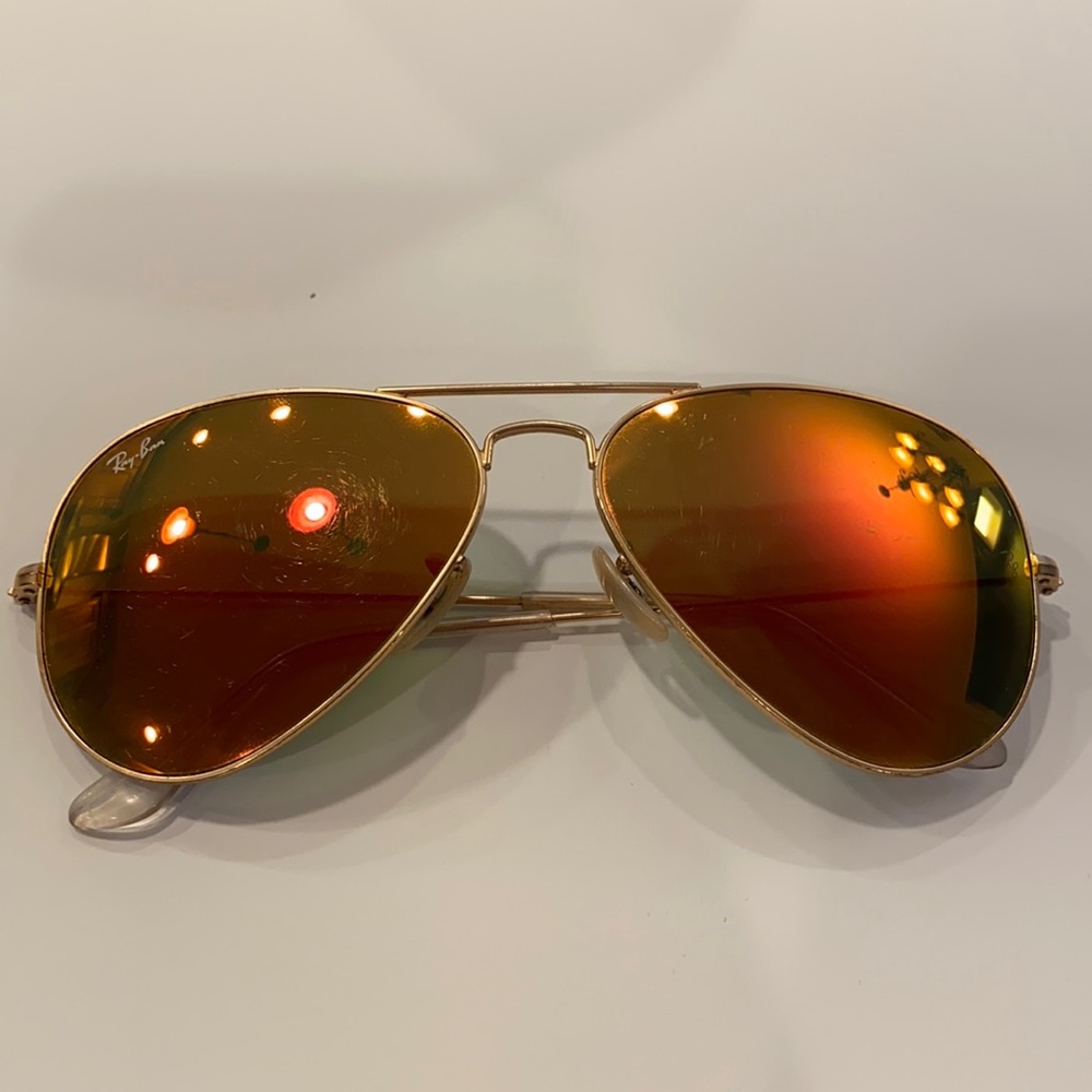 Red Aviator Sunglasses